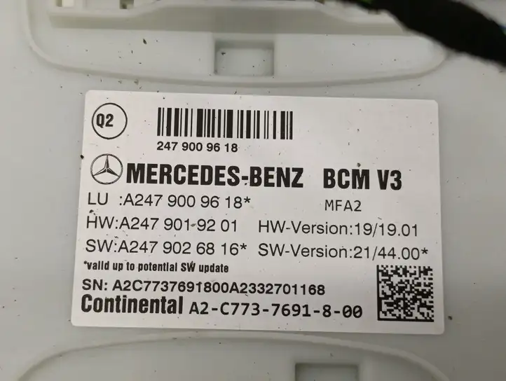 Mercedes-Benz A W177 (2018 - ) A2479009618 Модуль комфорта — фото 2