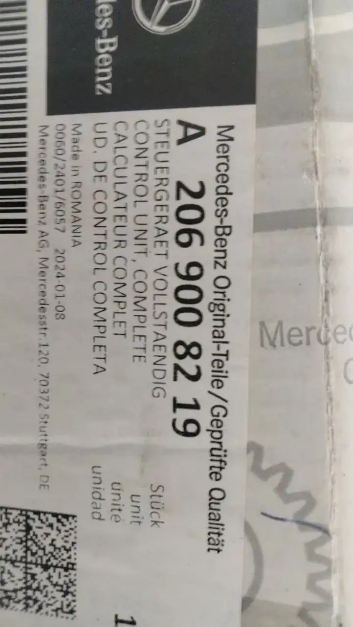 Mercedes-Benz C W206 (2021 - ) A2069008219 Модуль комфорта — фото 9