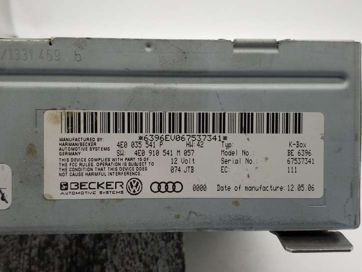 Audi A8 (2005 - 2007)  4E0035541P Мультимедийный контроллер