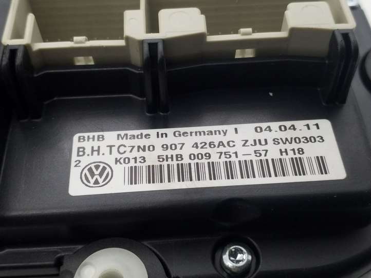 Volkswagen Passat CC (2008 - 2012)  7N0907426AC Блок управления кондиционера воздуха / климата/ печки (в салоне)