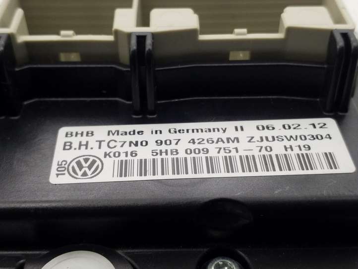 Volkswagen Golf VI (2009 - 2013)  7N0907426AM Блок управления кондиционера воздуха / климата/ печки (в салоне)