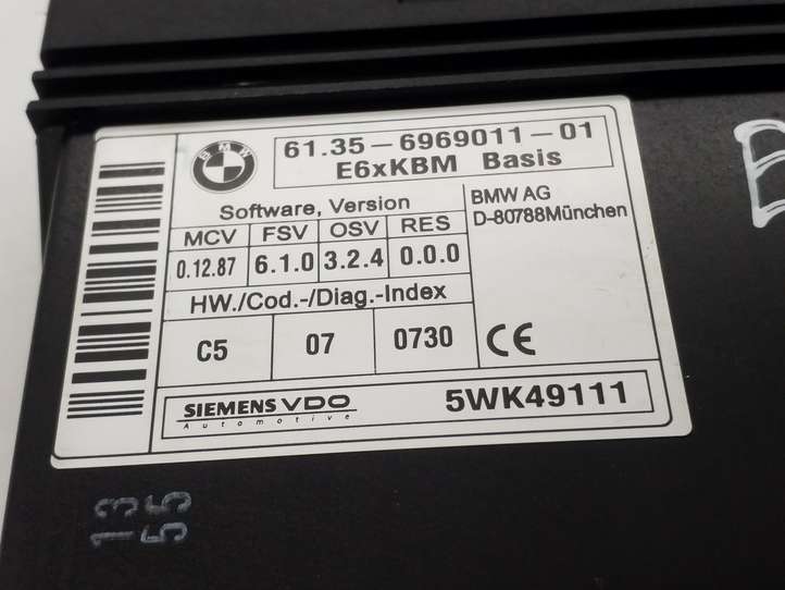 BMW 5 E60 E61 (2004 - 2010)  6969011 Mодуль kомфортa