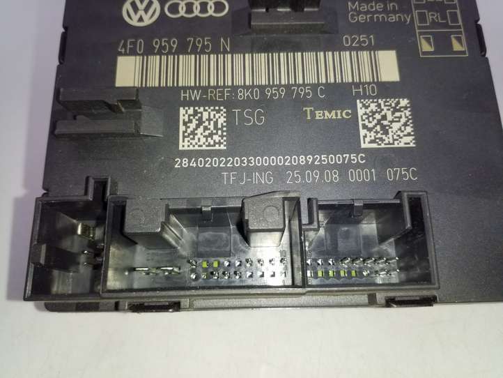 Audi A4 (2007 - 2011)  4F0959795N Блок управления дверью
