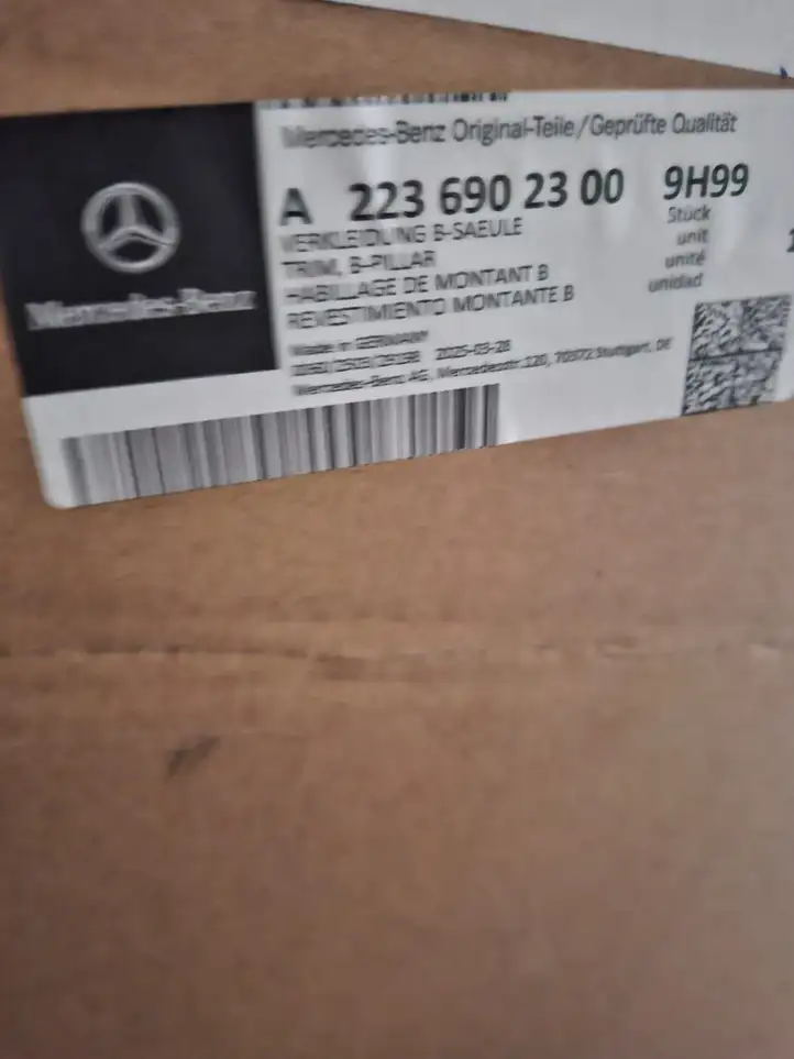 Mercedes-Benz S W223 (2020 - ) 2236902300 Верхняя обшивка стойки B — фото 4