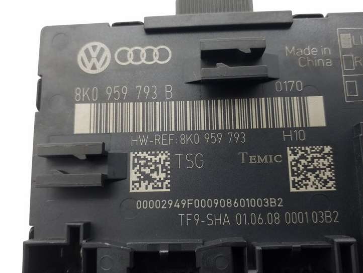 Audi A4 (2007 - 2011)  8K0959793B Блок управления дверью