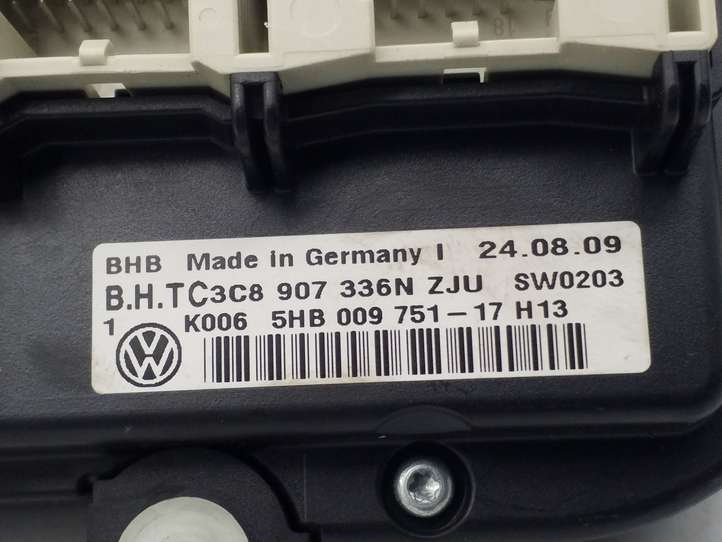 Volkswagen Passat CC (2008 - 2012)  3C8907336N Блок управления кондиционера воздуха / климата/ печки (в салоне)