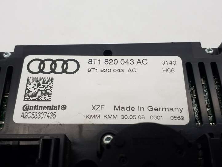 Audi A4 (2007 - 2011)  8T1820043AC Блок управления кондиционера воздуха / климата/ печки (в салоне)