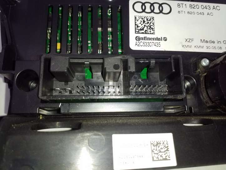 Audi A4 (2007 - 2011)  8T1820043AC Блок управления кондиционера воздуха / климата/ печки (в салоне)