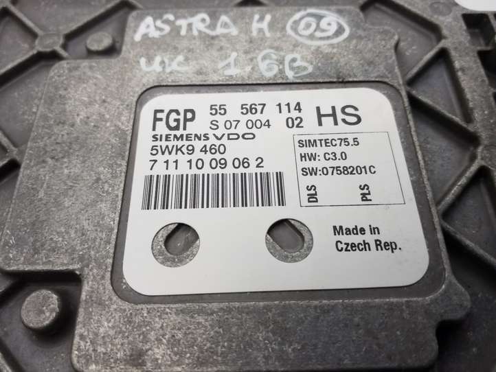 Opel Astra (2004 - 2009)  55567114HS Блок управления двигателем ECU