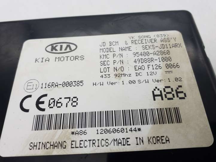Kia Ceed (2012 - 2015)  95400A2860 Другие блоки управления / модули