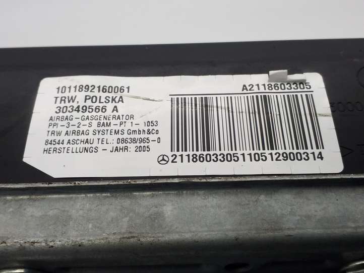Mercedes-Benz E W211 (2002 - 2009)  2118603305 Подушка безопастности пассажира