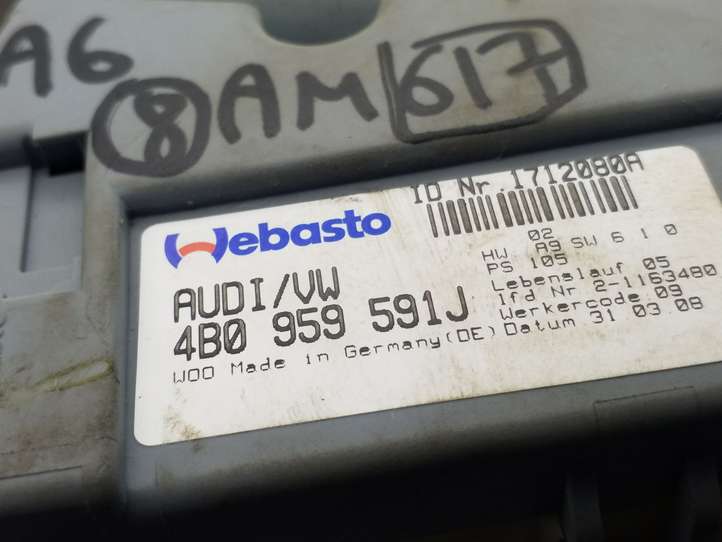 Audi A6 (2008 - 2011)  4B0959591J Двигатель привода люка-крыши