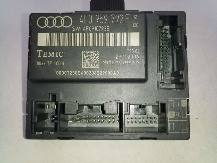 Audi A6 (2008 - 2011)  4F0959792E Блок управления дверью