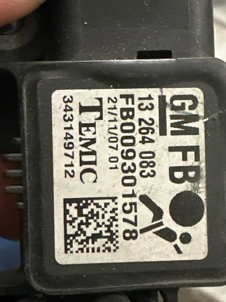 Opel Zafira B (2008 - 2014) FB009301578 Датчик удара SRS — фото 2