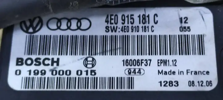 Audi A8 S8 D3 4E (2005 - 2007) 4E0915181C Блок управления аккумулятором — фото 4