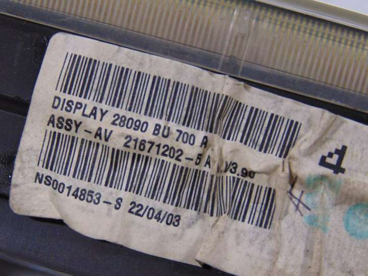 Nissan Almera N16 (2000 - 2010)  28090BU700 Экран/ дисплей / маленький экран