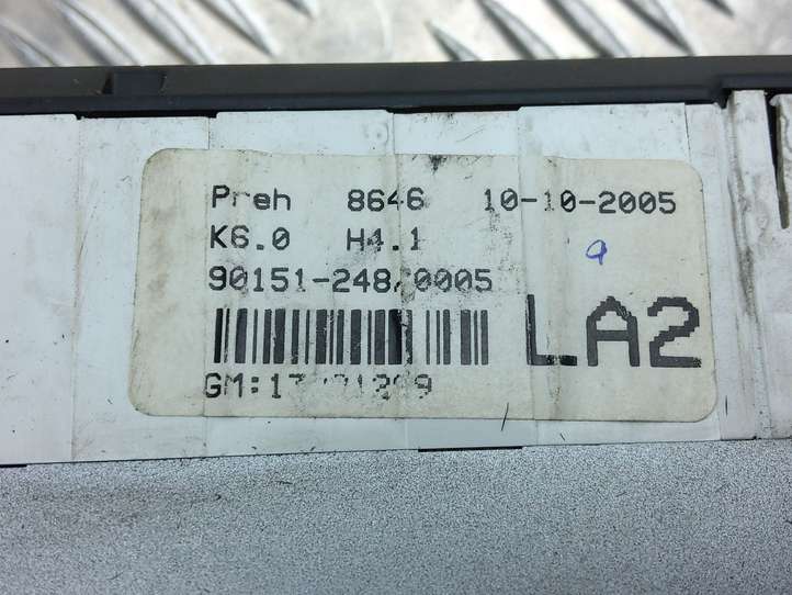 Opel Zafira (2008 - 2014)  13201299 Блок управления кондиционера воздуха / климата/ печки (в салоне)