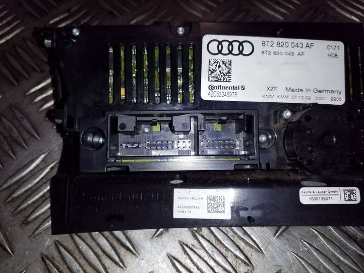 Audi A4 (2007 - 2011)  8T2820043F Блок управления кондиционера воздуха / климата/ печки (в салоне)