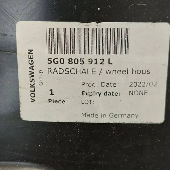 Volkswagen Golf VII (2013 - 2019) 5G0805912L Кронштейн переднего подкрылка — фото 2