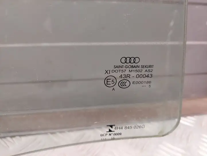Audi A8 S8 D4 4H (2013 - 2017) 4H0845026G Стекло задней двери — фото 2