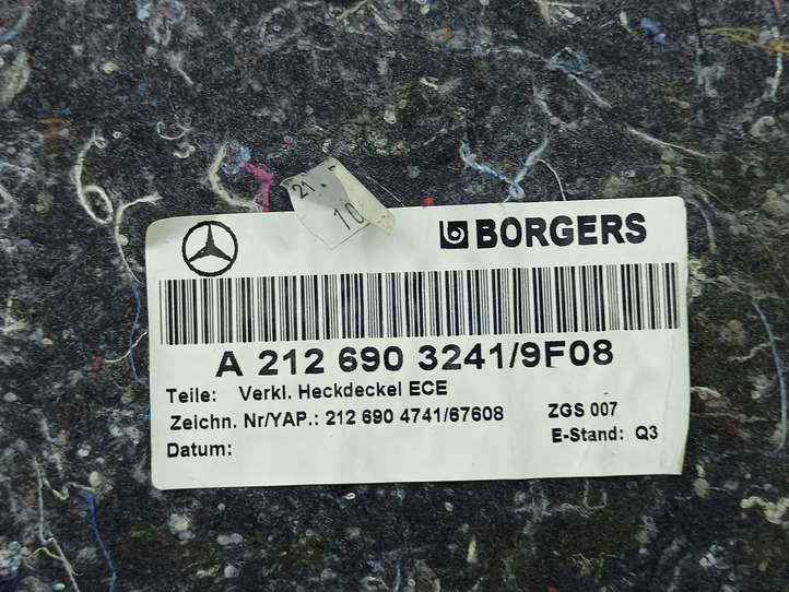 Mercedes-Benz E W212 (2009 - 2016)  A2126903241 Обшивка крышки багажника