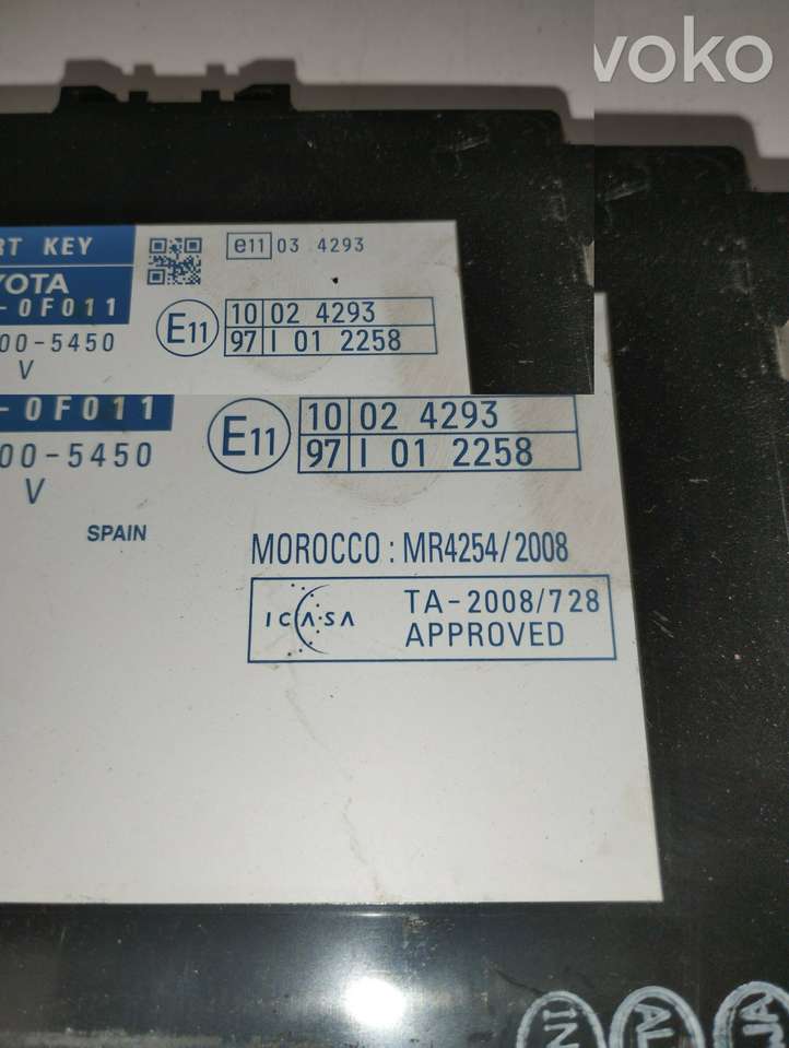 Toyota Verso (2009 - 2012)  899900F011 Другие блоки управления / модули