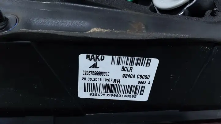 Hyundai i20 (GB IB) (2014 - 2018) 92404C8000 Задний фонарь в крышке багажника — фото 3