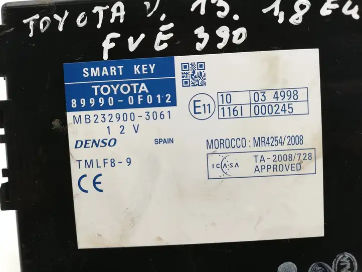 Toyota Verso (2012 - 2015) 899900F012 Блок бесключевого доступа — фото 2