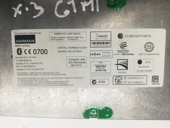 BMW X3 F25 (2010 - 2017) 9244189 Bluetooth модуль — фото 2