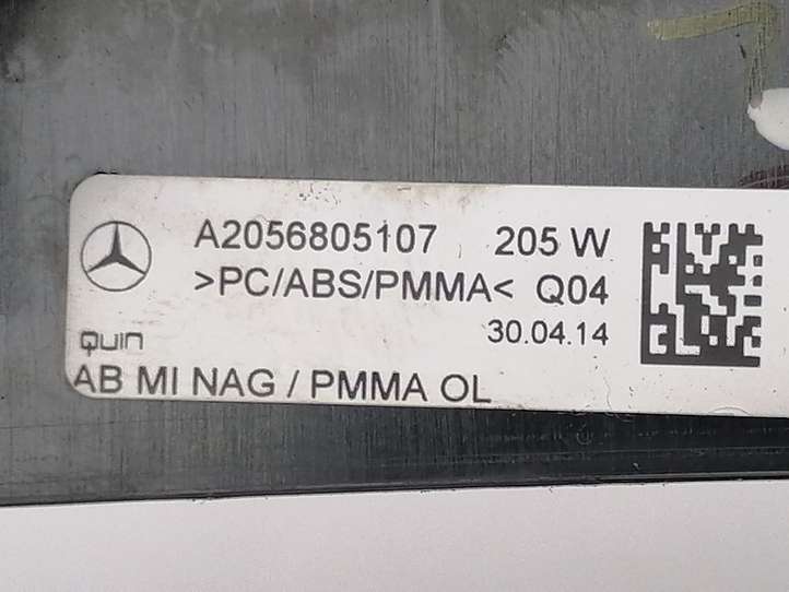 Mercedes-Benz C W205 (2014 - 2021)  A2056805107 Отделочный щит панели (центральный)