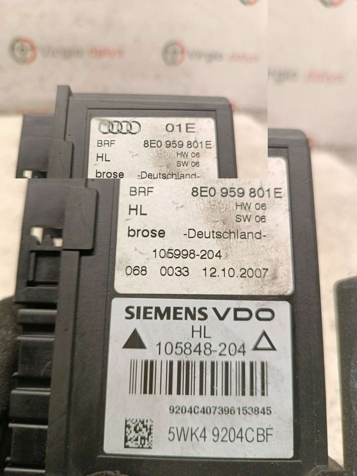 Audi A4 (2004 - 2009)  8E0959801E Механизм подъема окон задней двери