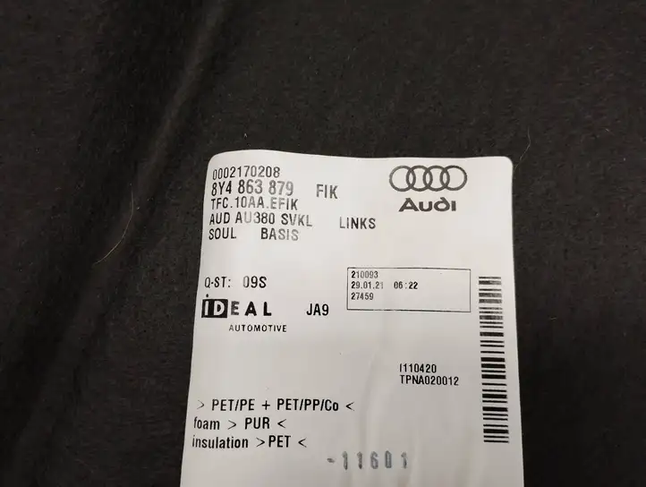 Audi A3/S3 8Y (2020 - ) 8Y4863879 Боковая обшивка багажника — фото 3