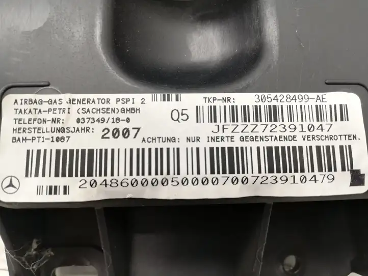 Mercedes-Benz C W204 (2007 - 2014) 305429010 Подушка безопасности пассажира — фото 1