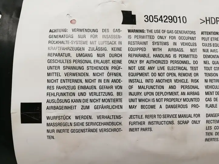 Mercedes-Benz C W204 (2007 - 2014) 305429010 Подушка безопасности пассажира — фото 3