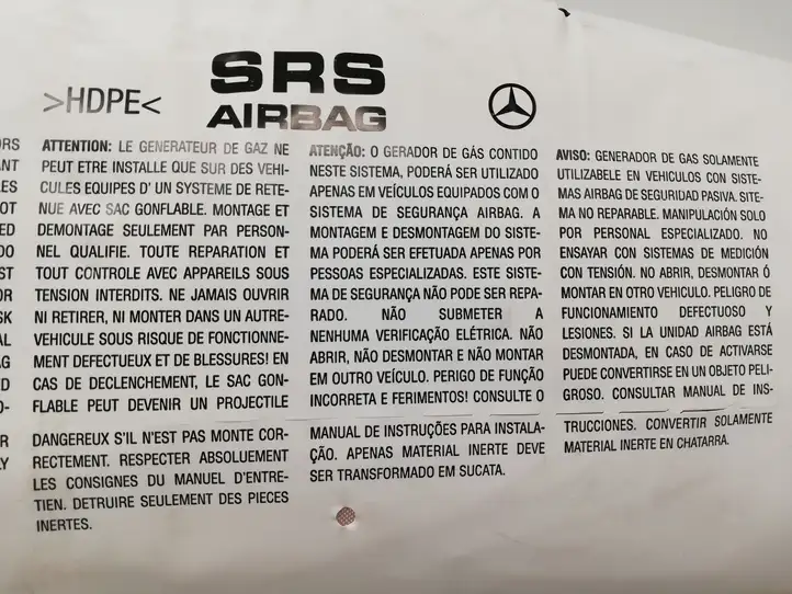 Mercedes-Benz C W204 (2007 - 2014) 305429010 Подушка безопасности пассажира — фото 4