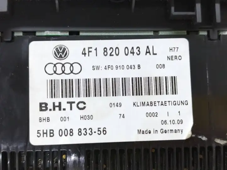 Audi A6 S6 C6 4F (2008 - 2011) 4F1820043AL Блок управления климат-контролем — фото 2