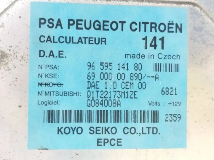 Citroen C3 (2002 - 2009) 9659514180 Блок управления усилителем руля — фото 2