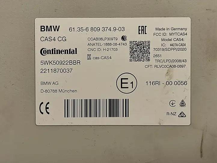 BMW 5 F10 F11 (2009 - 2016) 6809374 Прочие блоки управления — фото 2