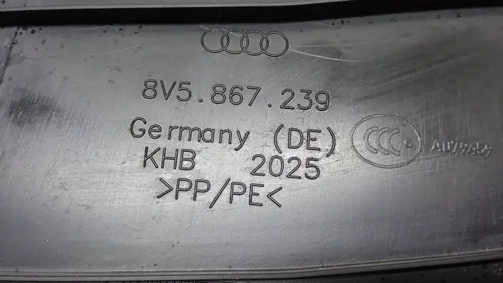 Audi A3/S3 8V (2012 - 2016) 8V5867239 Нижняя обшивка стойки B — фото 2