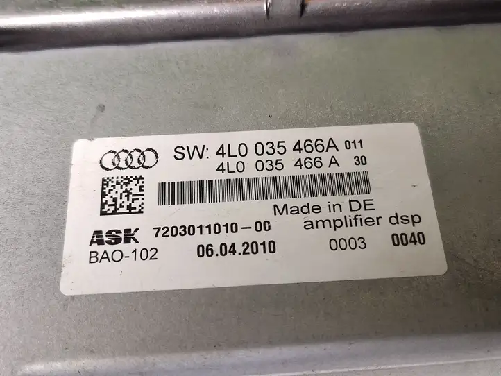 Audi Q7 4L (2005 - 2009) 4L0035466A Усилитель звука — фото 5
