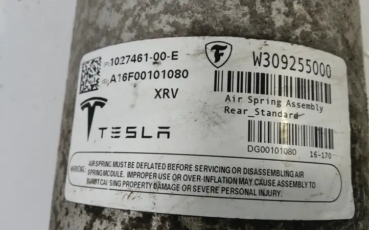 Tesla Model X (2015 - 2021) 102746100E Задний амортизатор (пневмоподвеска) — фото 2