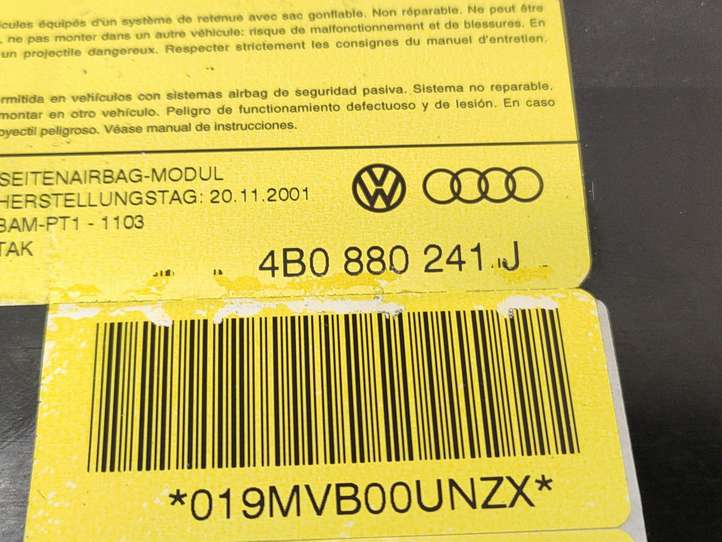 Audi A6 (2001 - 2004)  4B0880241J Подушка безопастности сиденья