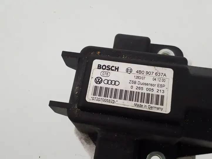 Volkswagen PASSAT B5.5 (2001 - 2005)  4B0907637A Датчик ESP (системы стабильности) (датчик курсовой устойчивости))