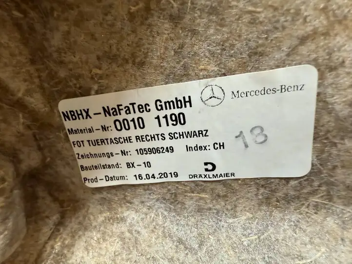 Mercedes-Benz AMG GT 4 x290 w290 (2018 - ) 00101190 Обшивка задней двери — фото 6
