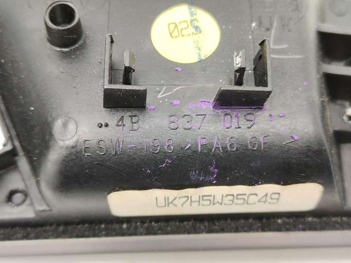 Audi A6 (2001 - 2004)  4B0837019 Внутренняя ручка