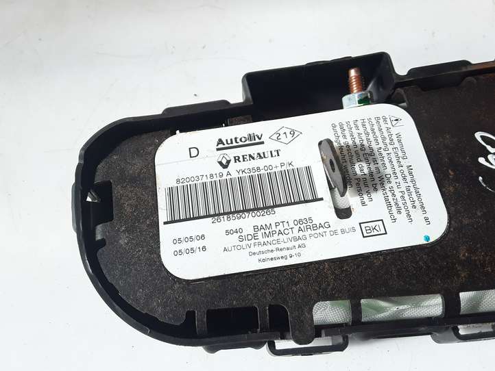 Renault Megane II (2006 - 2008)  8200371819A Подушка безопастности сиденья