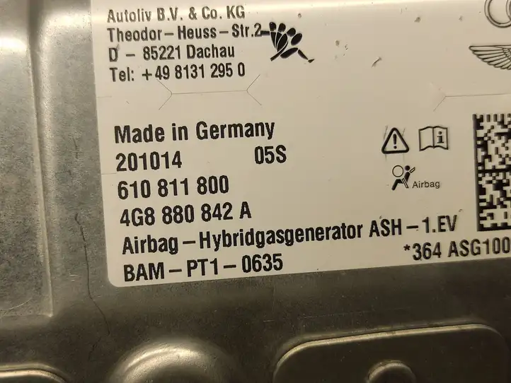 Audi A6 C7 (2011 - 2014) 4G8880842A Коленная подушка безопасности — фото 2