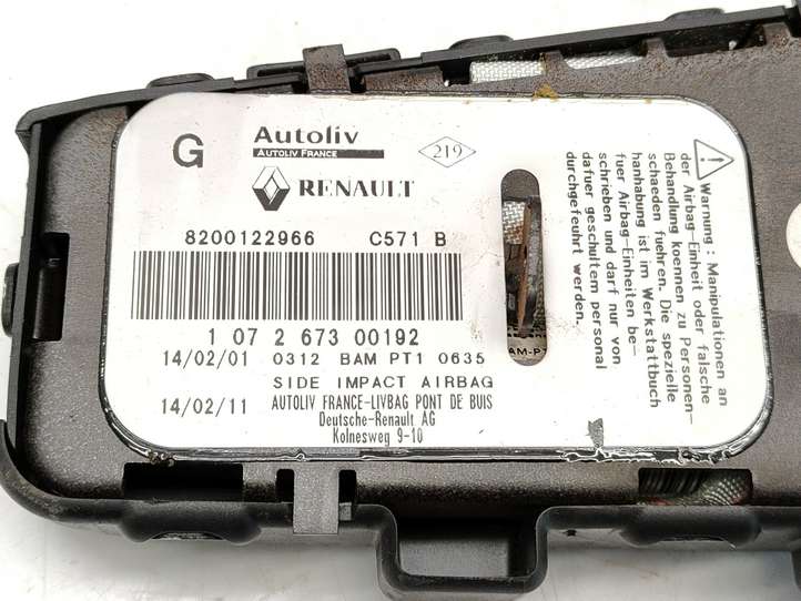 Renault Laguna (2001 - 2005)  8200122966 Подушка безопастности сиденья