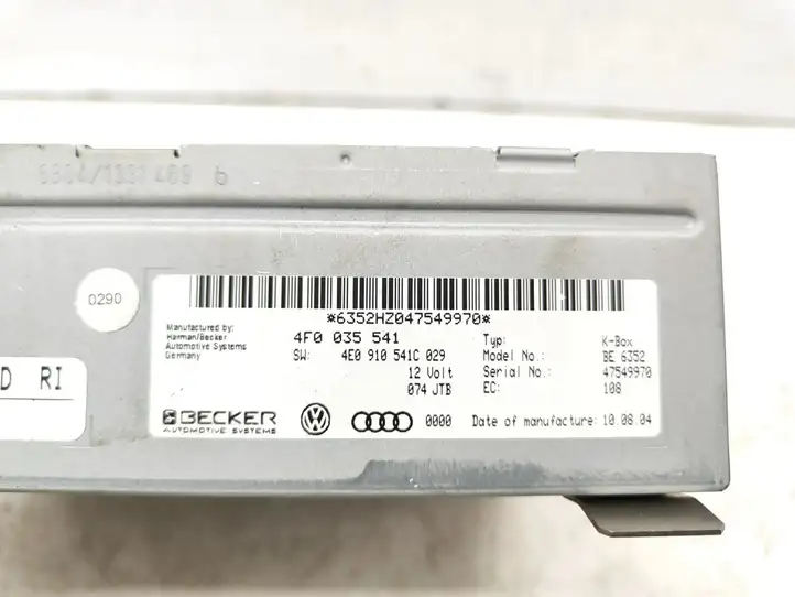 Audi A6 S6 C6 4F (2004 - 2008) 4F0035541 Магнитола / мультимедийная система — фото 3