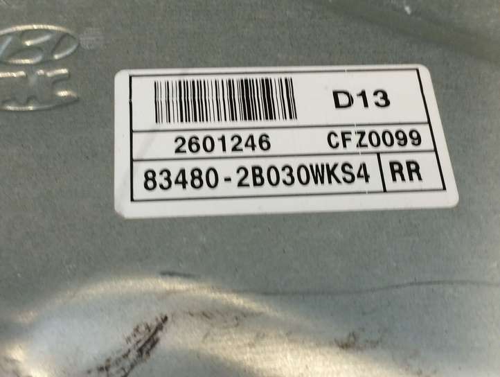 Hyundai Santa Fe (2005 - 2009)  834802B030WKS4  Механизм для электрического подъема окон задней двери (без двигателя)